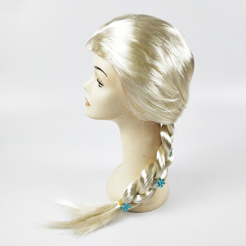 New Frozen wholesale cosplay wig braids direct sale Frozen wig princess braids