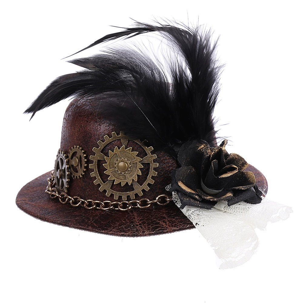 (Cross-border trading), small hat with gears, punk style