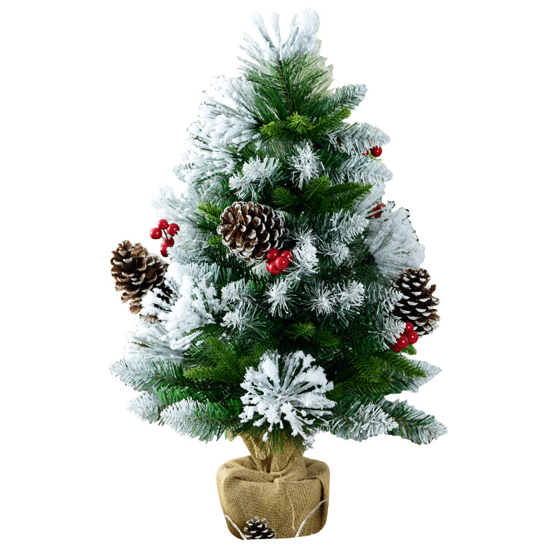 Decoración de Navidad regalo árbol de Navidad 60cm Mini pequeña aguja de pino árbol de Navidad decoración de escritorio del hogar árbol de Navidad