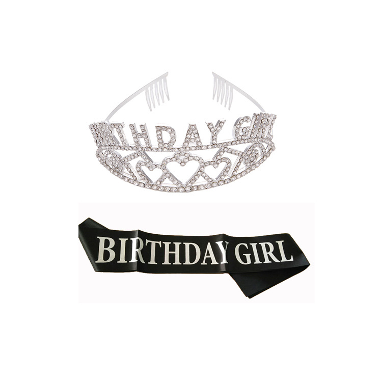 En stock corona nupcial birthdaygirl ceremonial hombro Correa traje partido corona aleación rhinestone nupcial diadema