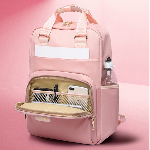 Factory wholesale USB backpack laptop bag 14 inches 15.6 inches for men and women large capacity fashionable waterproof