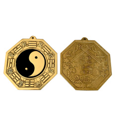 Manufacturer wholesale brass Eight Trigrams mirror Taiji Eight Trigrams mirror copper mirror home decoration craft copper ware wholesale