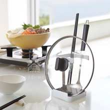 日式迷你锅盖架 厨房多功能收纳架 简约家用锅盖汤勺整理架置物架