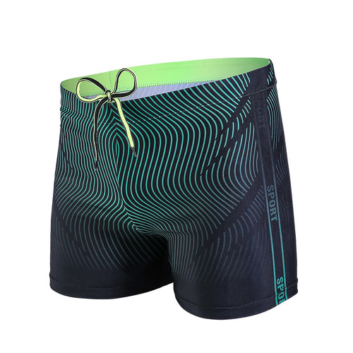 Cross-border boxer swimming trunks men's sports shorts beach pants fashion Amazon loose comfortable quick-drying hot spring swimming trunks