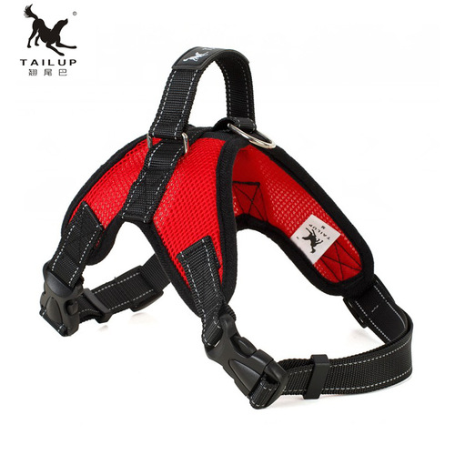 Pet Summer Supplies Explosion-Proof Mesh Dog Saddle Harness Cool Breathable Dog Vest Multi-Function