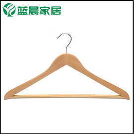厂家直供实木衣架挂衣架批发服装店成人木制衣服架一级实木木衣撑