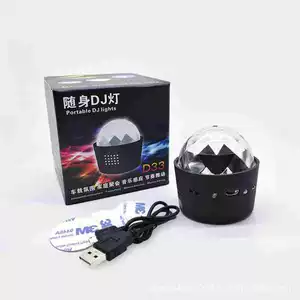 Portativ avtomobil DJ işığı, LED səhnə işığı, USB şarjlı mini Milad işığı