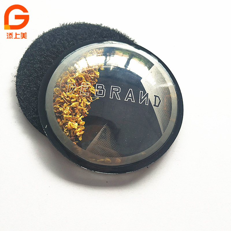 魔术自粘贴商标臂章 TPU烫印充气包干花丝印 厂家支持定 制