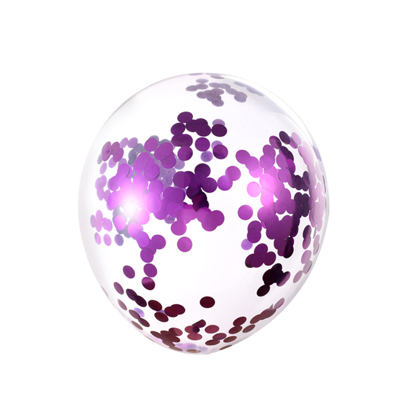 Globos de Lentejuelas para Halloween, Globos de Confeti para Navidad, Globos de Látex Transparentes de 12 Pulgadas, Globos de Lentejuelas Brillantes