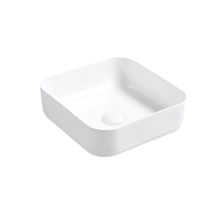 Hengying lavabo cuenca arte redondeado cuadrado de cerámica integrado simple moda estilo Nórdico