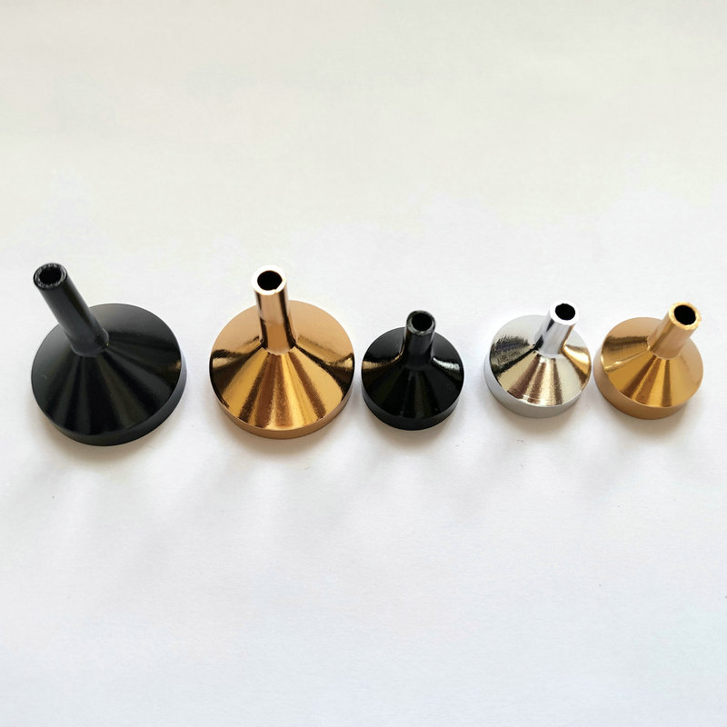 Metal small funnel mini funnel perfume subpackaging device alumina small size liquid subpackaging tool