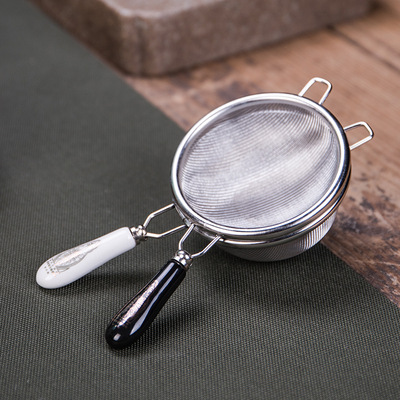 创意不锈钢茶滤茶漏功夫茶具配件泡茶过滤器茶叶漏斗过滤网茶漏架