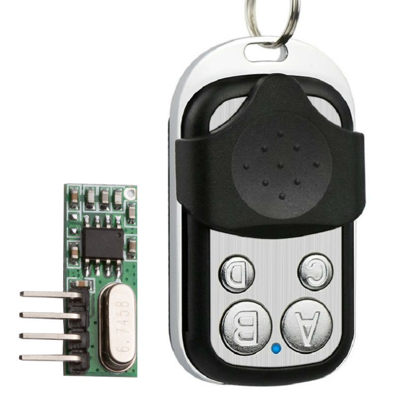 315金属4键遥控器 无线遥控接收板模组 小夜灯风扇电器遥控收发