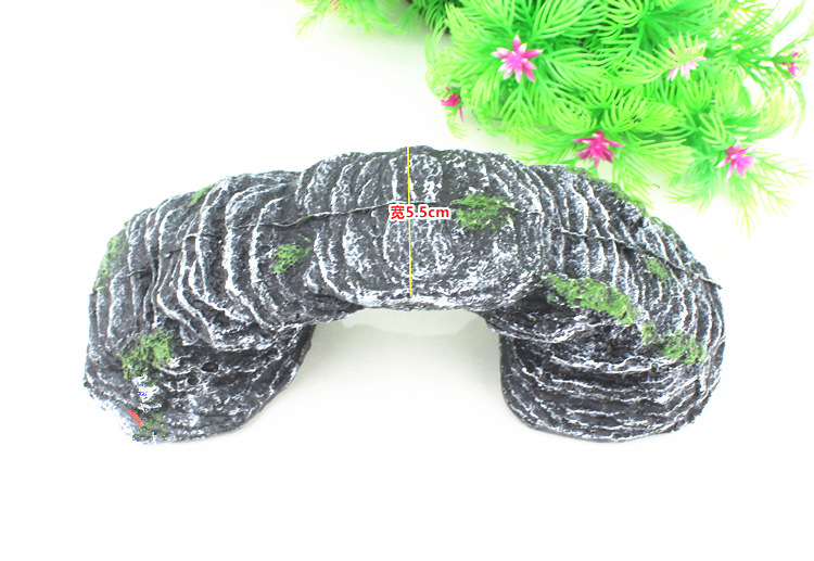 Acuario pecera paisaje decoración puente rocalla bonsai decoración resina puente tortuga plataforma de escalada psicológica bandeja de arena puente