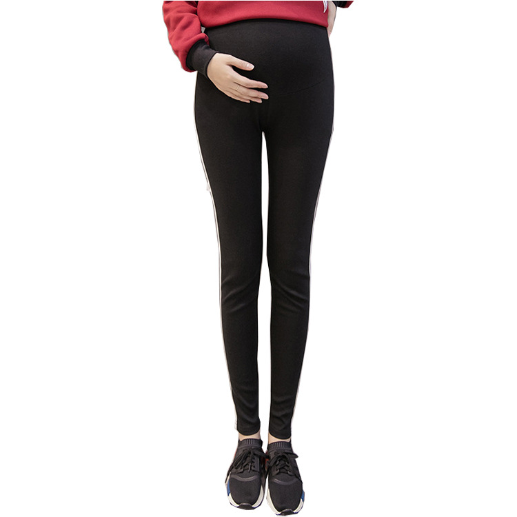 工場直販、リアルショット、2025春秋新作マタニティレギンス、マタニティパンツ、アウター用お腹サポートロングパンツ