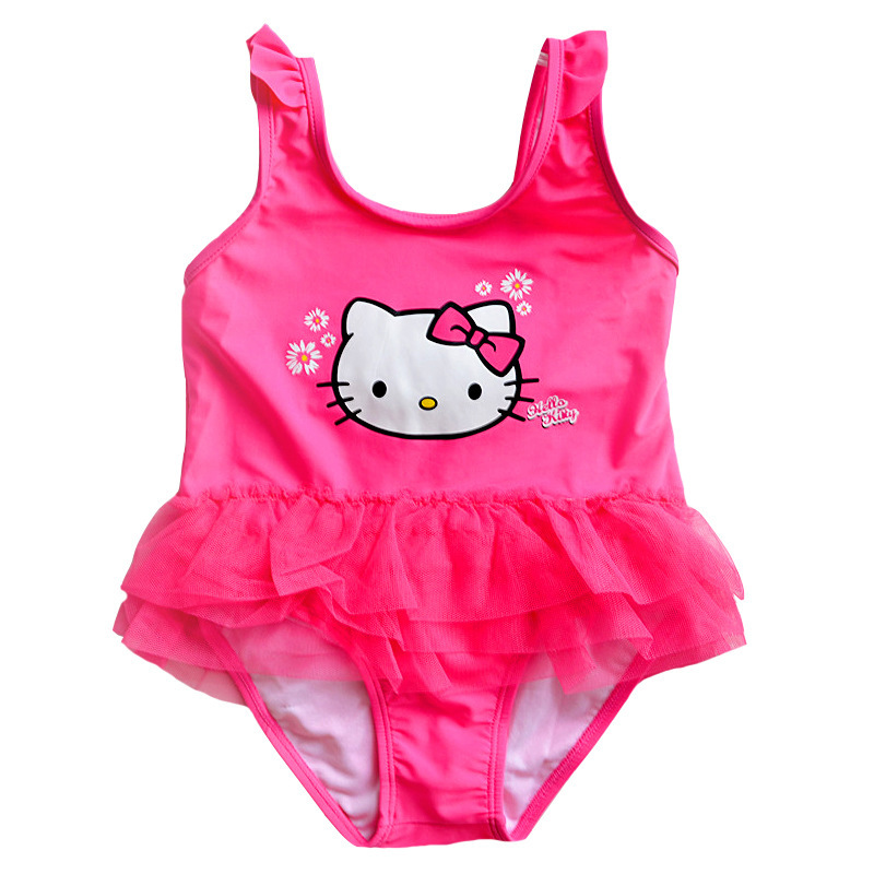 Children Toddler Baby Girl Angel Wings Pink Cute Tutu Dress One-piece Skirt Hot Spring Small Swimsuit Princess Swimsuit