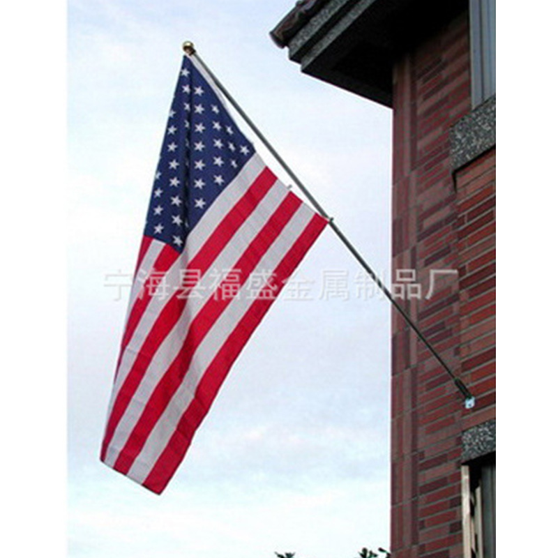 涤纶布旗旗杆 3节伸缩铝合金广告旗杆 宁海厂家定