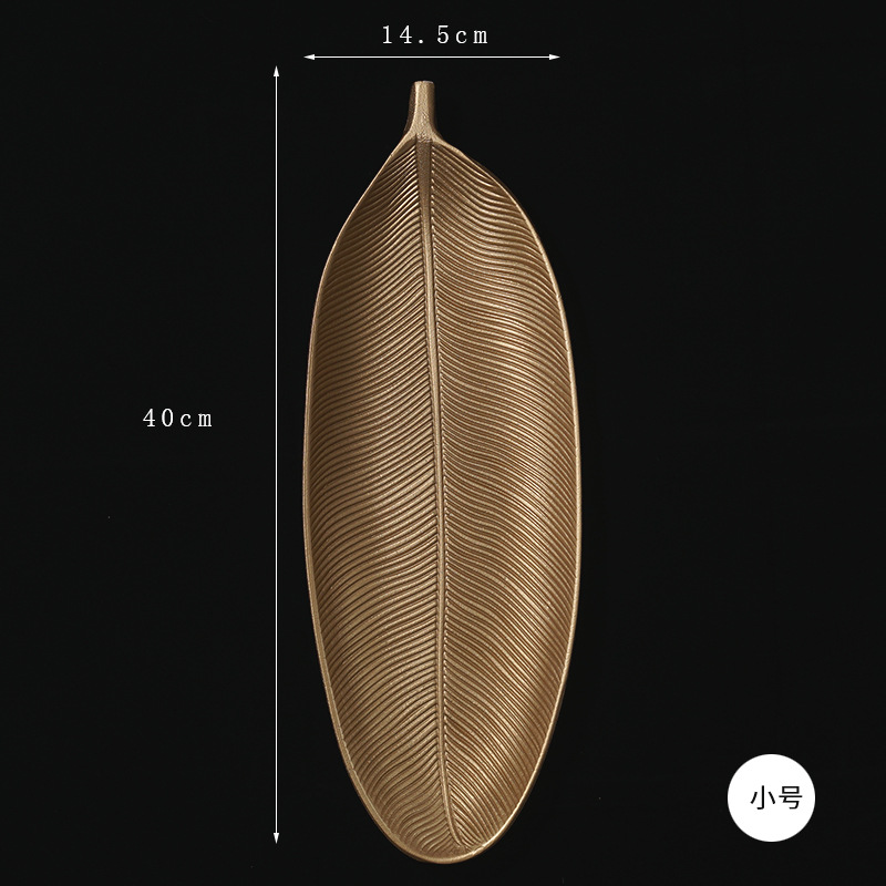 INS simple Nordic snack Candy placa sala de estar hogar mesa de comedor Placa de almacenamiento creativo bandeja de oro adornos de decoración