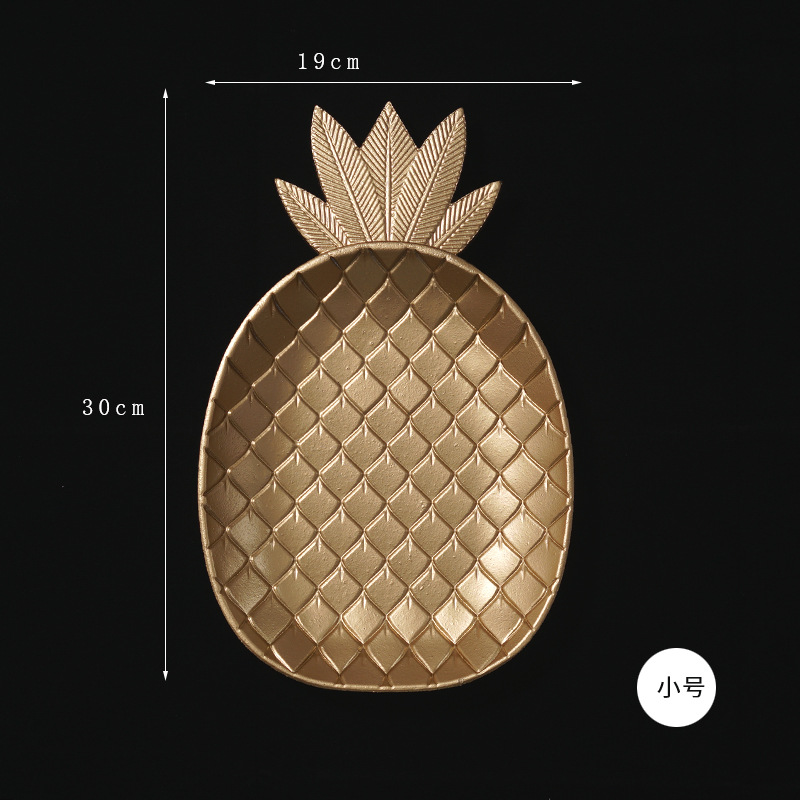 INS simple Nordic snack Candy placa sala de estar hogar mesa de comedor Placa de almacenamiento creativo bandeja de oro adornos de decoración