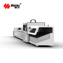 光纤激光切管机 全自动送料无毛刺激光切割机 钢管打孔切割机