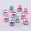 Two-color plastic beads from pearl, jewelry, accessory, gradient
