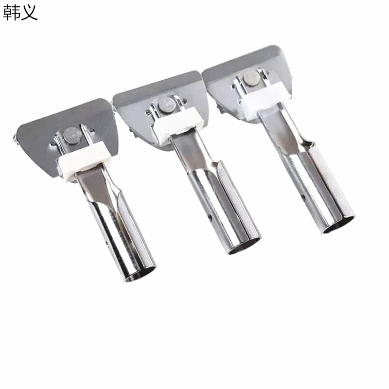 拖把夹子 通用尘推杆拖把杆 加厚尘推铁夹子头万向夹尘推架子