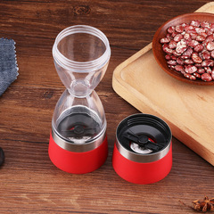 Dual-color leakage ABS plastic pepper grinder Stainless steel pepper grinder Direct factory sale