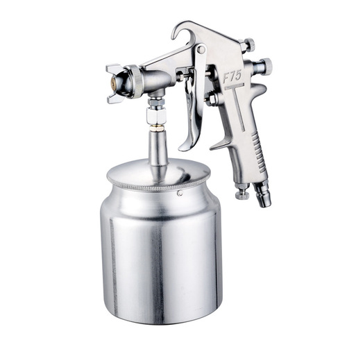 F-75 paint spray gun f75 pneumatic upper and lower kettle spray kettle furniture car paint glue high atomization spray gun aluminum