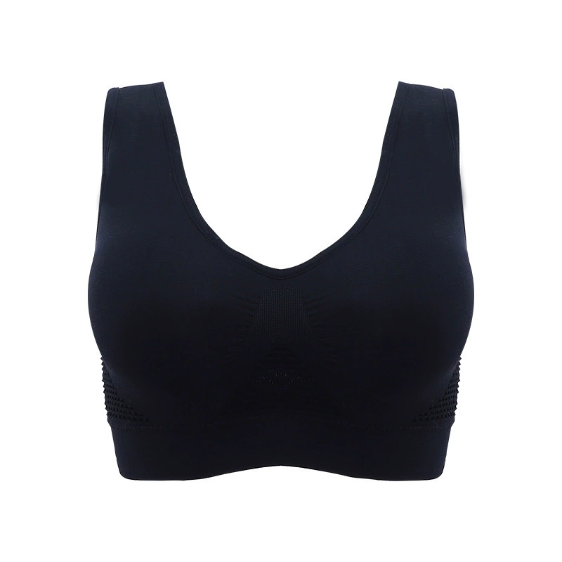 Wireless bra, breathable sports bra, yoga clothing, underwear, plus size