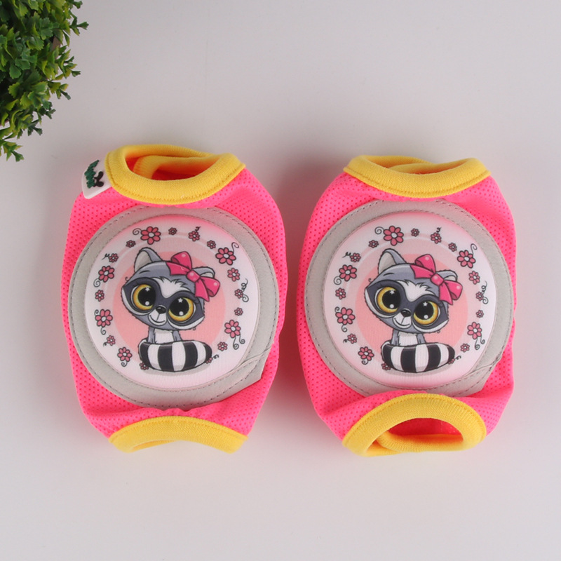 Nuevo cojín de la rodilla de los niños bebé infantil niño gateando anti-caída rodilla pad codo montar traje de protección