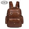 Universal backpack for leisure suitable for men and women, capacious laptop, one-shoulder bag, genuine leather