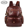 Universal backpack for leisure suitable for men and women, capacious laptop, one-shoulder bag, genuine leather