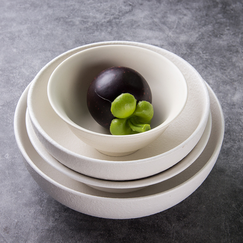 6 pulgadas tazón de cerámica ensalada sopa de fideos arroz tazón de comida ligera