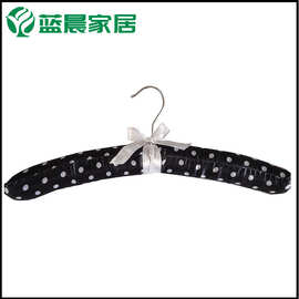 衣架工厂海绵衣架布艺衣架包布衣服挂架酒店服装店无痕婚纱店衣撑