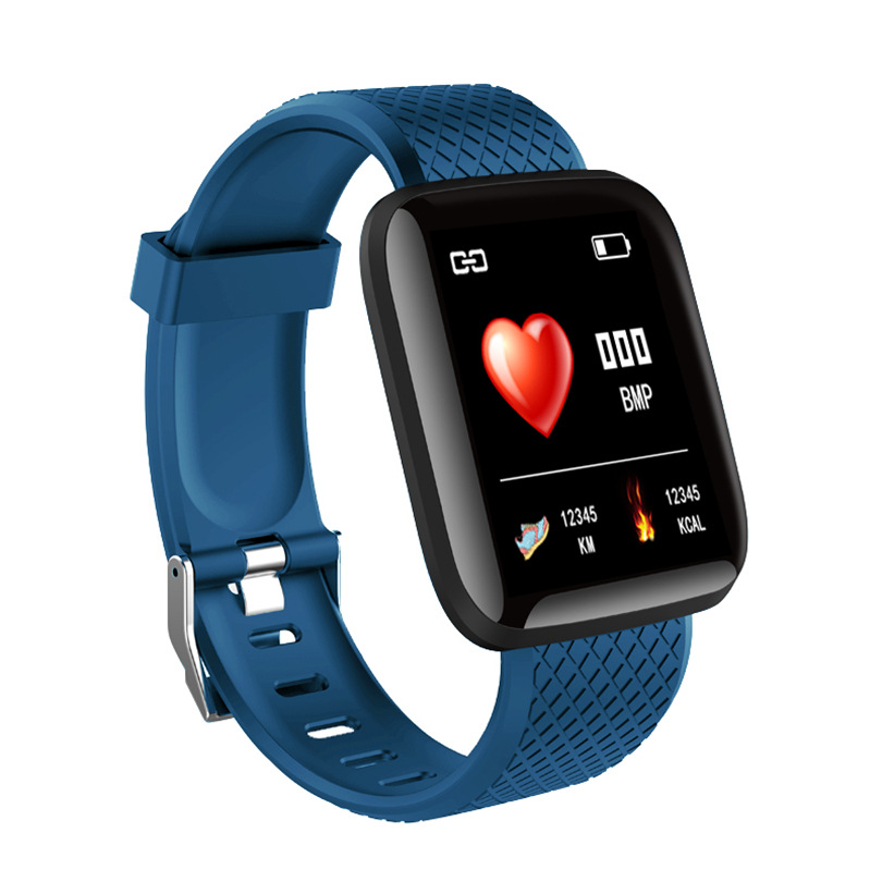 Nueva pantalla grande 116 más pulsera inteligente música APP sueño monitoreo paso conteo presión arterial ritmo cardíaco pulsera deportiva