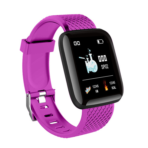 Nueva pantalla grande 116 más pulsera inteligente música APP sueño monitoreo paso conteo presión arterial ritmo cardíaco pulsera deportiva