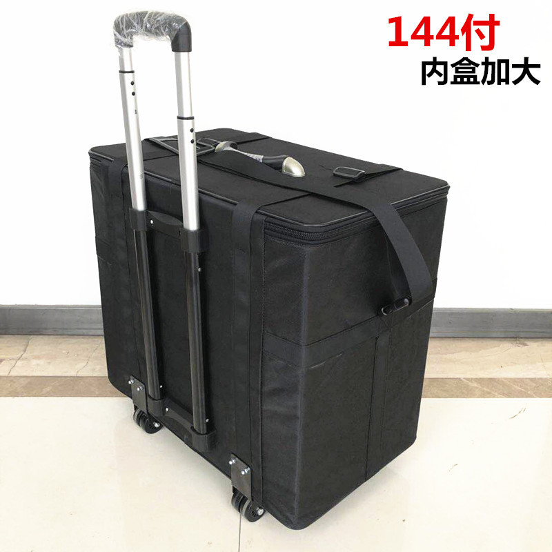 Junshun Black Oxford Cloth Sunglasses Trolley Case, Glasses Storage Box, Portable Glasses Travel Case, 144 Pieces