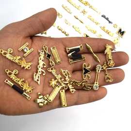 标牌标识服装金属镍标logo箱包吊牌标贴冲压不锈钢标加工现货铭牌