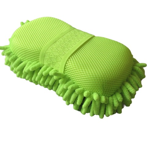 Large 8-shaped high thickened density chenille car wash sponge car cleaning supplies car sponge block wholesale