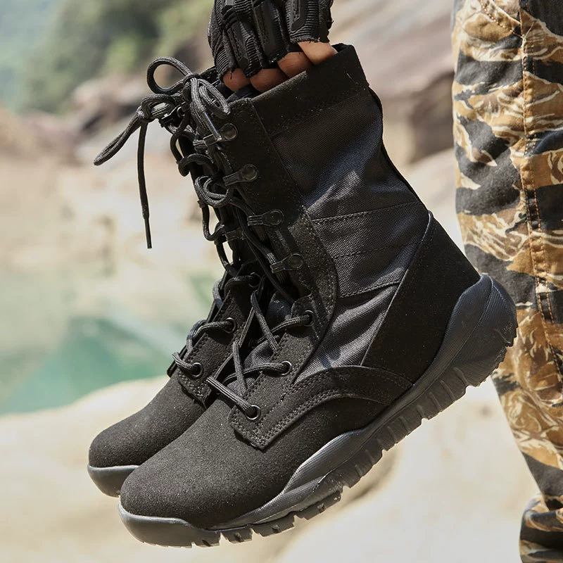 Cqb, shock-absorbing high tactics climbing boots