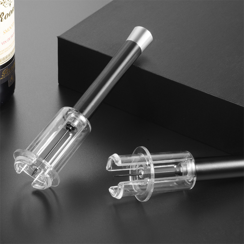 Abridor de botellas de presión de aire traje de regalo abridor de botellas de vino abridor de botellas de plástico conjunto de cuatro piezas traje de venta directa de fábrica image 5