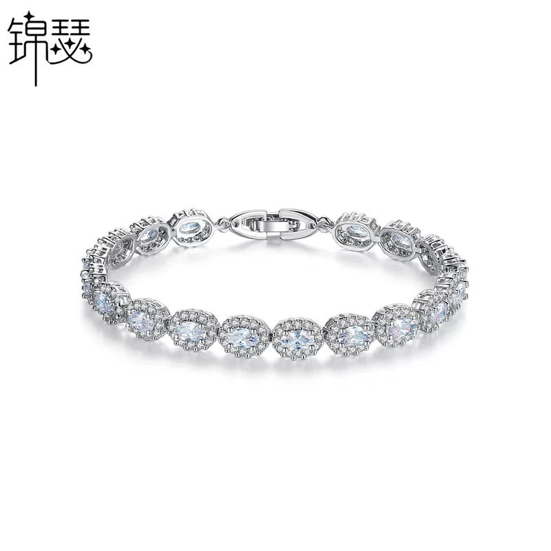Geometric diamond браслет с цирконами, ювелирные изделия, аксессуары, микроинкрустировка, оптом