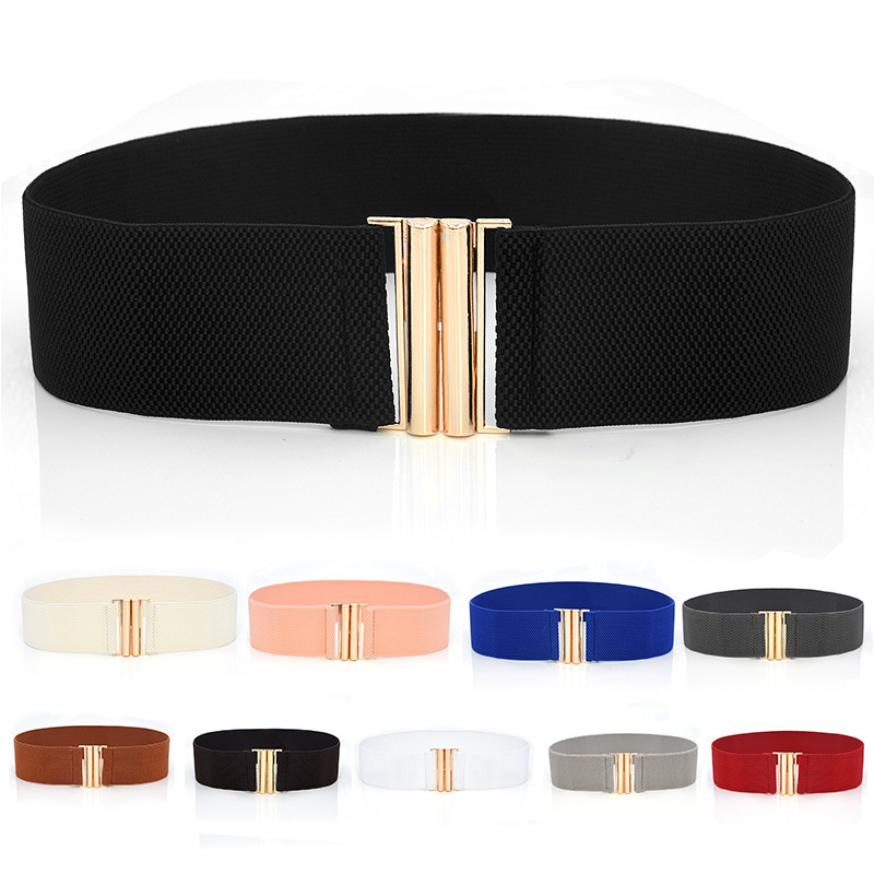 Matching Dress Fashion Women's Wide Waist Seal Elastic Belt All-match Women's Wide Belt Decoration Wholesale