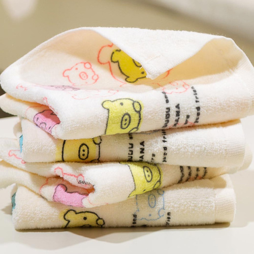 Jieliya pure cotton children's towel 100% cotton super soft strong water absorption printed children's towel 6280 factory direct sale