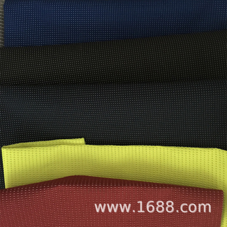 厂家供应棒球帽满天星反光编织布透气性好骑行服黑色色织反光布