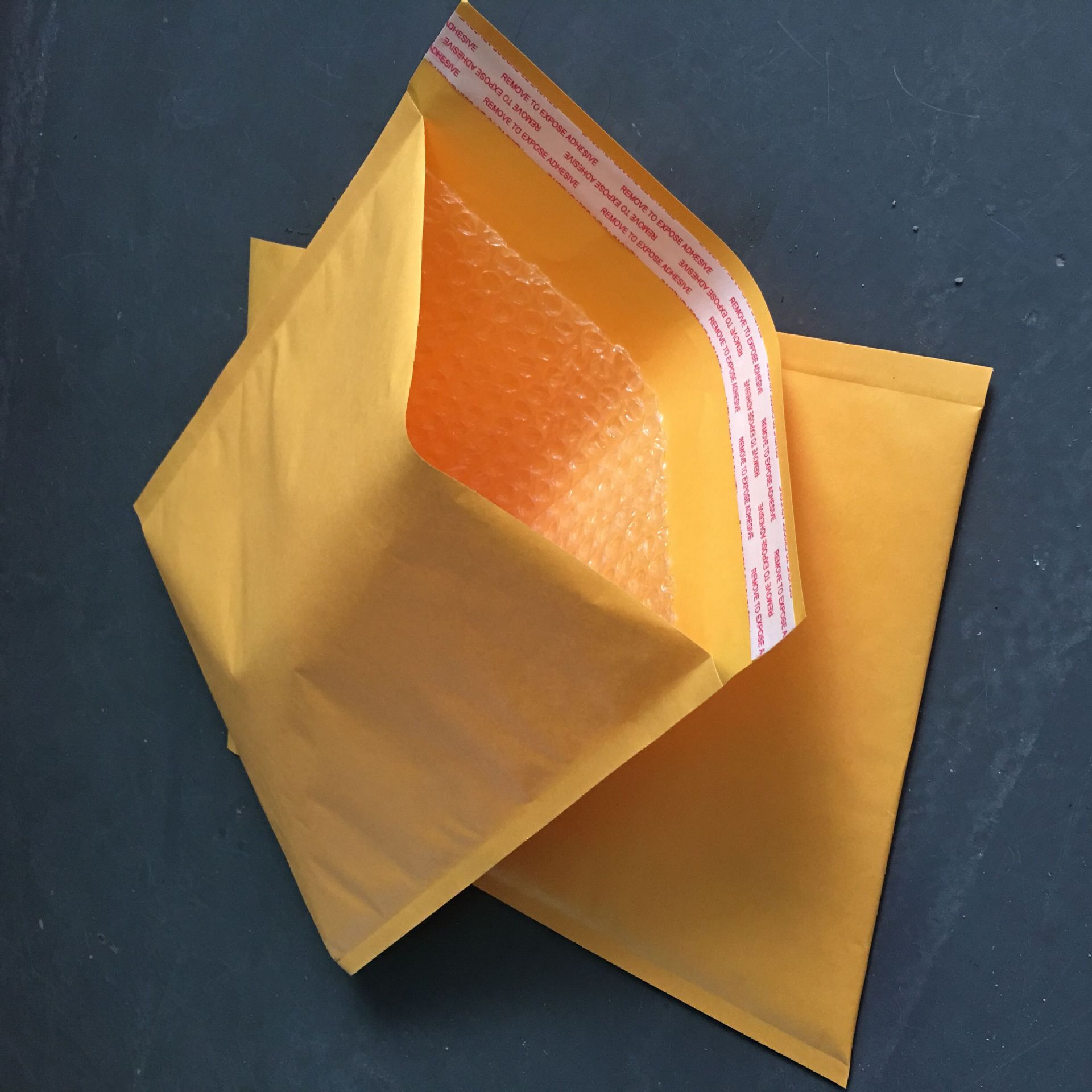 牛皮纸气泡信封袋快递包装袋黄色 23X28cm厂家批发可印LOGO