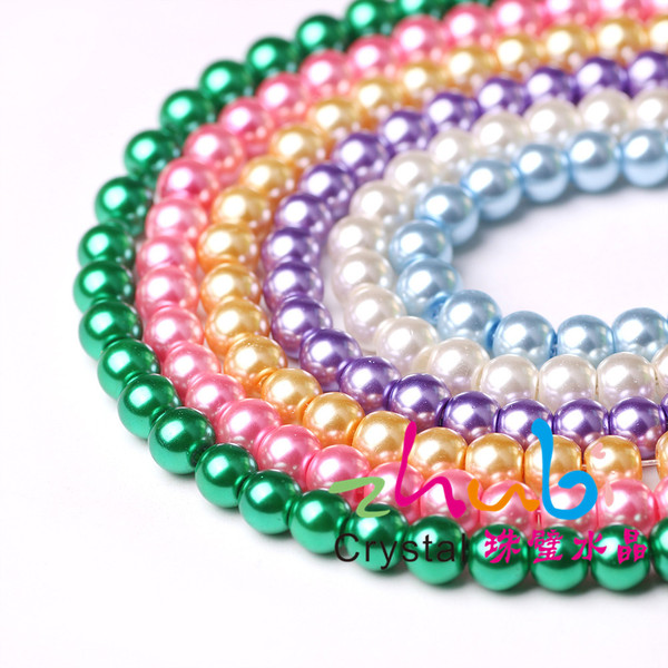 glass hairgrip pearl