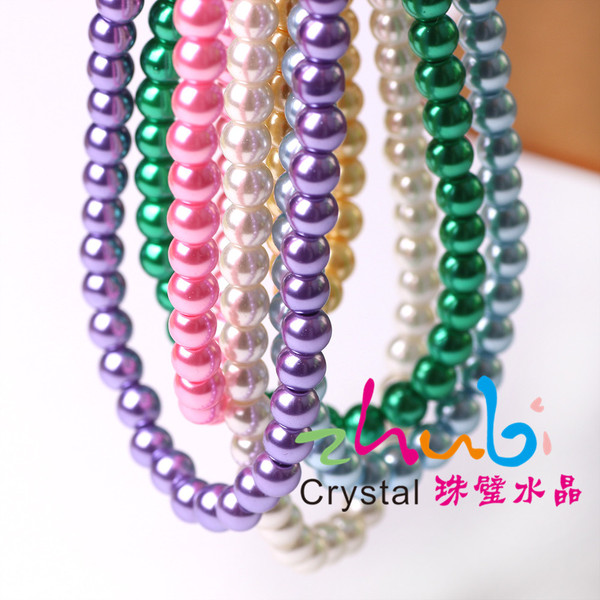 glass hairgrip pearl