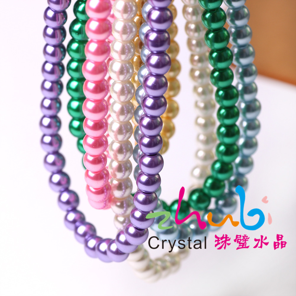 glass hairgrip pearl