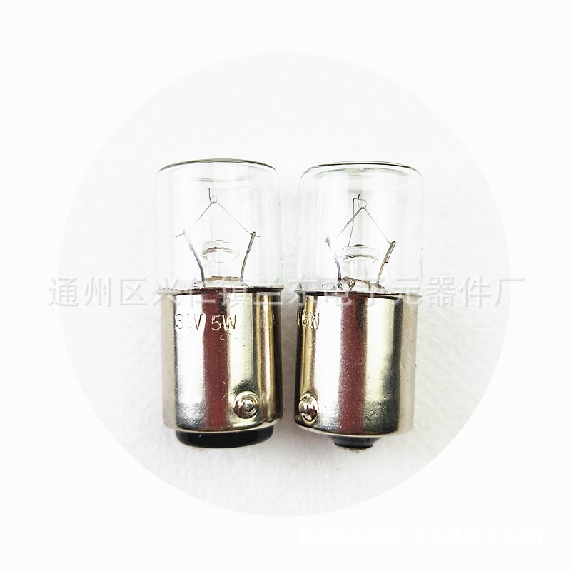 Traffic light tri-color bulb 30V 5W 10W BA15D BA15S single/double flat head bulb